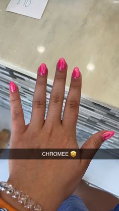 Diy Nails For Beginners, Coastal Nails, Hot Pink Chrome, College Nails, Dance Nails, Fireplace Tv Wall Decor, Diy Nails Stickers, Teen Nails, Cruise Nails