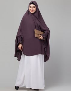 Dusty Purple Matt Nida Head Covers Hijab Front View Traditional Solid Color Khimar For Eid, Traditional Solid Khimar For Eid, Purple Hijab For Eid, Eid Purple Hijab, Traditional Purple Abaya For Eid, Hijab Fabric, Khimar Style, Khimar Hijab, Style Hijab