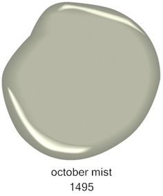 a white paint color with the words october mist