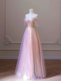 Pink Princess Dress Prom, Off The Shoulder Evening Dress, Gaun Abad Pertengahan, डिजाइनर कपड़े, Off Shoulder Evening Dress, Sparkly Prom Dresses, Shein Outfits, Cute Prom Dresses