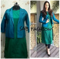 Formal Salwar Suits For Office For Women, Coat Model Kurtis, Kurti With Coat, Muslim Office Wear, Salwar Kurta Designs, New Party Wear Dress, Winter Dress Design, Office Wear Women Work Outfits, Chiffon Blouses Designs