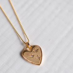 Heart Charm Necklace– Quad Espresso Jewelry