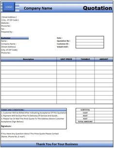 an invoice form that is used for business purposes