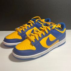 Brand New Original Everything Ucla Dunk Low 100% Guaranteed Authentic Check Out My Page For Nike, Zoom, Airmax 97, 2090, 90, 95, One, Dunks, Blazer 77s, Jordan Retro, 1, 3, 5, 8, 10, Air Force 1s, On Cloud, Ugg, Timberland, Yeezy, Converse, Vans, Adidas, Hoka Yellow Low-top Basketball Shoes With Rubber Sole, Yellow Lace-up Skate Shoes With Cushioned Footbed, Yellow Low-top Custom Sneakers With Air Max Cushioning, Yellow Custom Low-top Sneakers With Air Max Cushioning, Nike Yellow Low-top Basketball Shoes, Yellow Skate Shoes With Round Toe And Laces, Yellow Round Toe Skate Shoes, Nike Yellow Custom Sneakers With Air Max Cushioning, Nike Custom Yellow Sneakers With Air Max Cushioning