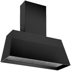 an image of a black stove hood on a white background