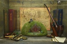 Photo of the Hobbit House product made and sold by Lone Wolf Scenics Fest Decoration, Birdhouse Plans, Small World