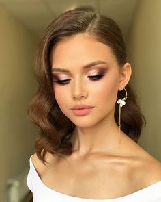 Pink Smoky Eye, Wedding Make Up Inspiration, Wedding Makeup Vintage, Pink Smokey Eye