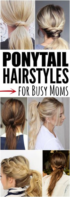 Here are 25 quick and easy Ponytail Hairstyles for Busy Moms. Look fabulous with these simple Ponytail Hairstyles for Moms. Simple Ponytail Hairstyles, Hairstyles For Busy Moms, Hairstyles For Moms, Easy Ponytail Hairstyles, Easy Ponytail, Nurse Hairstyles, Ponytail Hairstyles Easy, Simple Ponytails