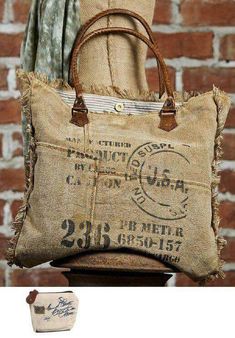 Sacs Design, Buckle Bag, Western Rustic, Burlap Bags, Fringe Bags