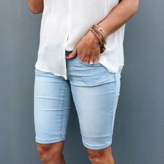 13 Cute Pairs of Knee-Length Shorts Perfect for Summer 2017 - LDS Living Outfits Women, Round Up, Coming Out, This Summer