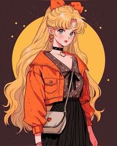 Sailor Moon Casual FanArt by Alyhobs on Instagram Venus Art, Sailor Moon Fashion, Sailer Moon, Sailor Scout, Minako Aino, Tuxedo Mask