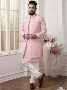 Designer Nehru jacket with Silk kurta pajama for groom & his friends & Family made from the finest fabric will make you feel like a king.you can customize it according to your measurement as the fitting make it more beautiful to wear.indian vest,vest with kurta,eid dress,eid kurta pyjama,diwali kurta pyjama,wedding kurta KURTA PYJAMA FOR MEHNDI FUNCTION COST INCLUDES JACKET WITH KURTA PYJAMA Kurta Pyjama With Jacket For Wedding, Kurta Pajama Jacket Men, Waist Coat Men Wedding, Kurta With Jacket For Men, Nehru Jacket For Men Wedding, Kurta Pajama Men Wedding, Kurta Pajama Wedding, Kurta Pajama With Nehru Jacket, Nehru Jacket With Kurta