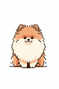 a pomeranian dog sitting down with its eyes closed