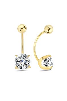 This dazzling and luxurious CZ Solitaire belly ring is handmade from 14K solid gold or 925 Sterling Silver . The CZ Solitaire belly ring is a must-have piece in your belly ring collection and makes the perfect gift for any occasion. Features: ➤ One 14K gold or 925 Sterling Silver belly ring. ➤ Each item is handcrafted individually. ➤ This belly ring will be made to order in 14K solid gold or 925 Sterling silver. ➤ Our products don't contain allergens and nickel. ➤ All stones used are cubic zirco Gold Belly Ring, Navel Piercing, Button Rings, Ring Collection, Belly Ring, Belly Rings, Body Jewellery, Ring Collections, Silver Roses