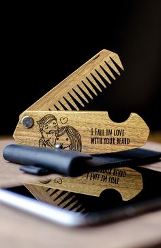 If you need a good dose of inspiration to get the best gifts for him, don’t fret. We’ve got you covered!Our premium beard care product is sure to be a hit!The comb is created using highquality wood for the tender care of your beard, mustaches, and hair!Looking for gifts for men Our groom gift is great for a 5th Wedding Anniversary, Birthday, Father's Day, Valentine's Day, or any special occasion.Our beard comb is a great groomsman gift for the most demanding clients who value quality.Simple and Beard Gifts, Tender Care, Beard Comb, 5th Wedding Anniversary, Groomsmen Gifts Personalized, Best Gifts For Him, Beard Combs, Groomsman Gift, Wooden Light