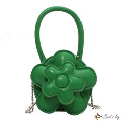 Bird in Bag - Popular ladies bags new hand-carried chain bag flowers fashion shoulder bag mini small round bag Trendy Flower-shaped Shoulder Bag For Spring, Spring Green Bags For Fashion Accessory, Spring Green Shoulder Bag With Chain Strap, Green Shoulder Bag With Chain Strap For Spring, Spring Handheld Shoulder Bag, Chic Flower-shaped Bags For Spring, Green Shoulder Bag For Spring, Green Shoulder Bag For Spring Fashion, Spring Gift Shoulder Bag With Chain Strap