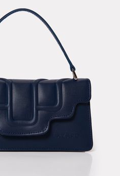 The Blue Leather Crossbody Flap Bag 'Hilda' originally born in our atelier a few years ago, it now returns in a petite size yet still substantial enough to hold your small everyday essentials. Contemporary Aesthetic, Everyday Essentials, Baby Bag, Petite Size, Nappa Leather, Flap Bag, Blue Leather, Leather Handle, Hand Stamped