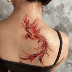 Spine Tattoo Art Collection Phoenix Tattoo Design For Women, Flying Phoenix Tattoo, Cross Tattoos For Women, Henna Stencils, Meaningful Tattoo Quotes, Hand And Finger Tattoos