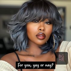 🌟 Embracing the Beauty of Natural Curls! 🌟 For you, yay or nay? Your crown, your glory! Let us know what you think of this stunning… | Instagram Hairstyles With Bangs Black Women, Black Girls Hair, Wigs Braids, Diy Hair Wig, Hair Magic, Curly Crochet Hair Styles, Grey Hair Inspiration