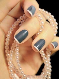 Unghie Malate, Easy Manicure, French Manicure Designs, 13 November, Her Nails, French Nail Designs