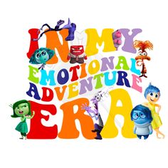 the words i love my international adventure era are surrounded by monsters and other cartoon characters