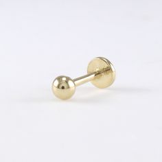 14K Solid Gold 3mm Ball Stud Labret, Cartilage, Tragus, Helix, Conch, Lobe, 14K Solid Gold Piercing Earring, Minimalist Earring, Simple Stud, Geometric Earring Please note that this earring is made to order. S P E C S ♦ All of our jewelry is handmade in our studio in Seoul, Korea. ♦ 14K Gold (available in white, yellow, or rose) ♦ Ball Size 3 mm in diameter ♦ Post Thickness: 1mm / 18 Gauge ♦ Total Length of Post :8mm ♦ Backing Type : Threaded Screw Back, 4 mm in Diameter ♦ Listing is for 1 earri Minimalist Internally Threaded Round Piercings, Minimalist 14k Gold Internally Threaded Cartilage Earrings, Classic Adjustable Single Cartilage Earring, Minimalist Round Internally Threaded Nose Studs, Classic Adjustable Pierced Cartilage Earrings, Adjustable 14k Gold Cartilage Single Earring, Adjustable 14k Gold Single Cartilage Earring, Adjustable Classic Round Cartilage Earrings, Classic Adjustable Round Cartilage Earrings