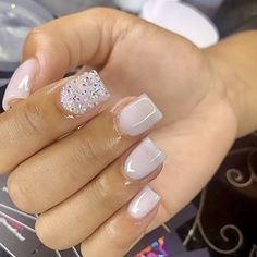 Overlay Ideas, Ombre Acrylic, Acrylic Overlay, Glitter Nails Acrylic, Girly Acrylic, Hard Nails, Dip Nails, Ombre Acrylic Nails, Finger Nails