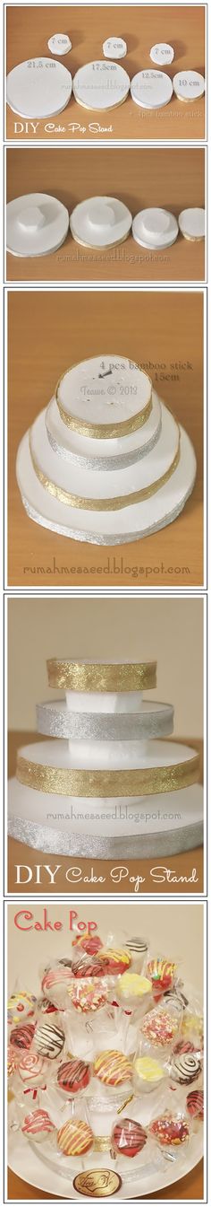 three plates with different designs on them, one is white and the other is gold