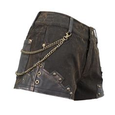 Pt143 Steampunk Gear Shorts Cool Steampunk Outfits, Steampunk Aesthetic Outfit, Modern Steampunk Fashion, Steampunk Female, Steampunk Shorts, Steampunk Fabric, Arcane Oc, Steampunk Outfits Women, Steampunk Clothes