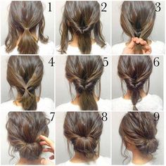 Messy Updo Tutorial, Face Remedies, Braided Buns, 5 Minute Hairstyles, Morning Hair, Fall Hairstyles, Fishtail Braid, Peinados Fáciles Para Cabello Corto, Work Hairstyles