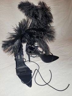 High Heel Fur SandalNew - Never Worn