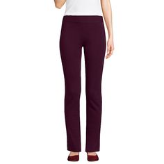 The ease of leggings and the fit of pants come together in these flattering petites' Lands' End pull-on pants.Click on this WOMEN'S GUIDE to find the perfect fit and more! Wide elastic waistband Moisture-wicking technology keeps you cool & dry Soft, yet stretchy jersey construction keeps its shape wear after wear No pocketsFIT & SIZING Average: 30-in. inseam, Tall: 32-in. inseam Slim cut from hip to hem Midrise sits on the hipFABRIC & CARE Cotton, spandex Machine wash Imported Size: M Petite. Color: Midnight Plum. Gender: female. Age Group: adult. Midnight Plum, Black Plum, Petite Size Chart, Shape Wear, Plus Size Shorts, Bottom Clothes, Pull On Pants, Petite Size, Come Together