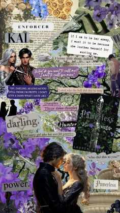 a collage of images with words and pictures on them, including flowers in the background