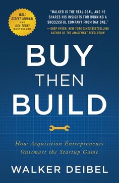 the book cover for buy then build