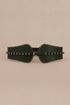 Shop for AMPM Laser Cut Leather Corset Belt Online at Aza Fashions Chic Leather Corset Belt For Party, Designer Leather Party Belts, Designer Leather Belts For Party, Party Belts With Rivets, Leather Corset Belt For Party, Leather Corset Belt, Laser Cut Leather, Green Belt, Corset Belt