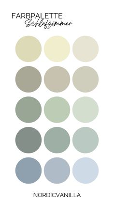 the color palette for nordica's new paint scheme, featuring neutrals and pales