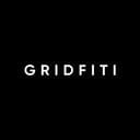 the word gridfit is written in white on a black background