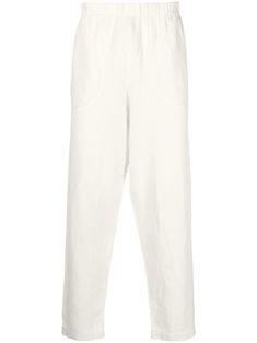 elasticated-waistband straight-leg trousers from BARENA featuring off-white, cotton-linen blend, elasticated waistband, two front pouch pockets, rear patch pocket and straight hem. Size Info IT Color Detail Beige Made In Italia Material Cotton 76%, Linen 24% Season One Spring-Summer Season Two Spring-Summer Product trousers Brand Barena Size And Fit This piece fits true to size. We recommend you get your regular sizeModel is 1,84m / 6ft 1in wearing size 48 (IT) Trench Dress, Latest Fashion Design, Cape Coat, Moon Boots, Straight Leg Trousers, Pant Shirt, Skirt Suit, Jeans Dress, Victoria Beckham