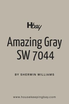 Amazing Gray SW 7044 by Sherwin Williams Amazing Gray Sherwin Williams, Sherwin Williams Coordinating Colors, Gray Sherwin Williams, Intellectual Gray, Amazing Gray, Worldly Gray, Anew Gray, Balanced Beige, Sherwin Williams Gray