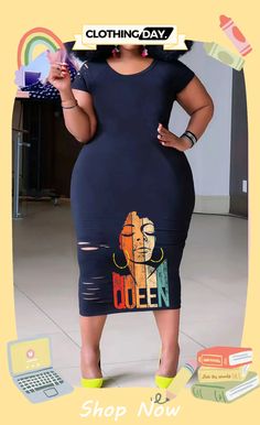 Black Casual Print Ripped O Neck Short Sleeve Dress Plus Size Dresses Queen Shop, Short Sleeve Dress, Dress Plus Size, Black Casual, Plus Size Dresses, Sleeve Dress, Short Sleeve Dresses, Dresses With Sleeves, Shop Now