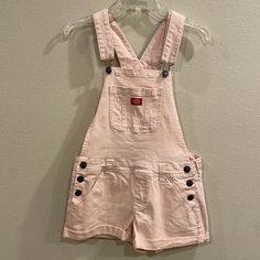 Never Worn, New With Tags, Fits On Tall Or Petite; If You Are Doing Manual Labor And Want To Look Cute Or Are Having A Casual Play Date This Is Perfect! Pink Overall Shorts, Short Overalls, Play Date, Dickies Pants, Pink Shorts, Overall Shorts, Tik Tok, Labor, Pant Jumpsuit