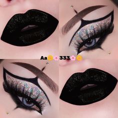 makeup ideas😍 Gottmik Makeup, Makeup Combinations, Fnaf Makeup, Goddess Makeup, Holloween Makeup, Lip Combos, Drag Make-up, Cute Halloween Makeup, Halloween Makeup Diy