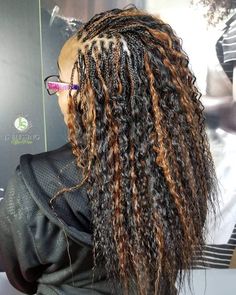 Colored Micro Braids, Pic And Drop Braids, Medium Micro Braids, Human Hair Braids, Braids Hairstyles Ideas, Micro Braids Styles, Tree Braids Hairstyles, Braided Mohawk Hairstyles