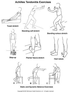 Knee Injury Workout, Ankle Rehab Exercises, Achilles Stretches, Achilles Tendon Ruptures, Achilles Pain, Meniscal Tear, Knee Strengthening Exercises