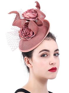 Fascinators Vintage Style Elegant & Luxurious Tulle Hats Headdress with Feather Flower Trim 1 PC Wedding Horse Race Ladies Day Headpiece 2023 - US $26.59 Elegant Wedding Holiday Fascinator, Elegant Mini Hats For Wedding And Holiday, Fitted Mini Hats For Spring Ceremonies, Fitted Fascinator For Wedding And Holiday, Fitted Holiday Fascinator For Wedding, Party Tulle Mini Hats, Spring Tulle Fascinator, Fitted Tulle Mini Hats For Party, Spring Wedding Mini Tulle Hats