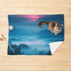 Transform your petting style with a pet blanket featuring stunning mountain views and a serene mountain aesthetic. Inspired by mountain photography and mountain art, it showcases an illustration of mountains under a blue sky. Perfect for mountain hiking enthusiasts and those who love night sky art with night sky stars and watercolor vibes. This piece adds beautiful mountain scenery to your space.