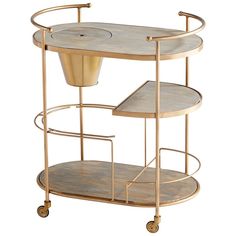 10687 Decor/Furniture & Rugs/Bar Furniture & Carts Upscale Bar, Brass Bar Cart, Dinnerware Storage, Bar Trolley, Portable Bar, Modern Dinnerware, Serving Cart, Cyan Design, Wine Cabinets