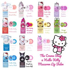 the creme shop hello kitty macaron lip balm is on sale now