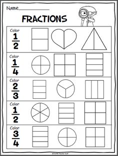 the worksheet for fraction numbers and fractions