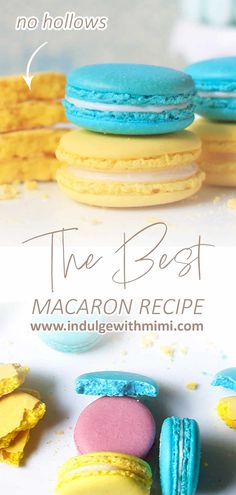 the best macaron recipe is made with only three ingredients, and it's easy to make